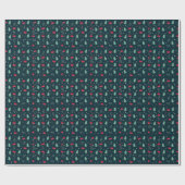 Diep groene kerstbomen Perfect cadeau Cadeaupapier (Vlak)