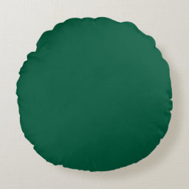 diep groene ronde sierkussen rond kussen