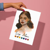 Diep Herfsttype Seizoensgebonden Kleurenanalyse Ku Poster