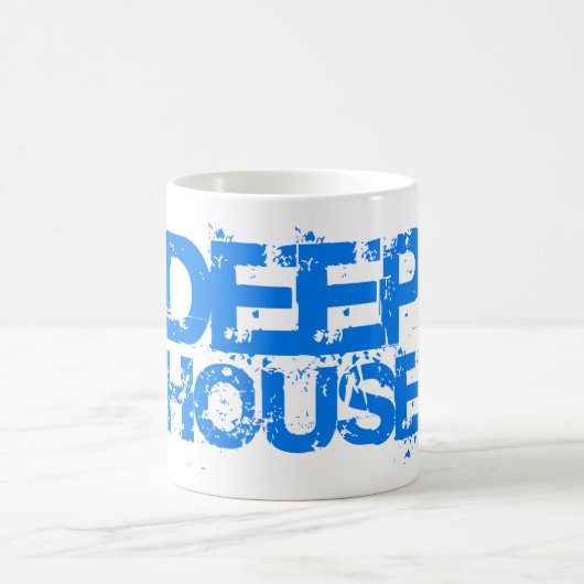 diep-house muziek dj cup of mok blauw design (Center)