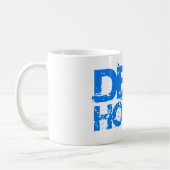 diep-house muziek dj cup of mok blauw design (Links)