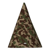 Diep hout camouflage  feesthoedjes (Rechts)