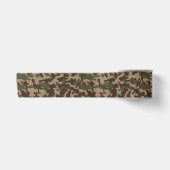 Diep hout camouflage  satijnen lint (Voorkant)
