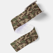 Diep hout camouflage  satijnen lint (Achterkant)