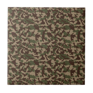 Diep hout camouflage   tegeltje
