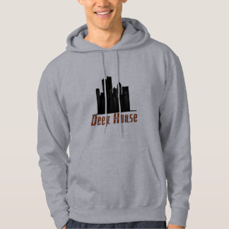 diep huis Theme, grijs gehaakte sweatshirt