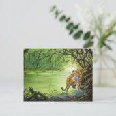 Diep in de bossen, Jaguar Briefkaart (Staand voorkant)