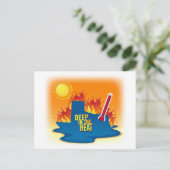 Diep in de hitte van Texas T-Shirt Briefkaart (Staand voorkant)