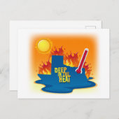 Diep in de hitte van Texas T-Shirt Briefkaart (Voorkant / Achterkant)