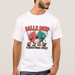 Diep in de Kerst Sarcasme Vies Humor T-shirt