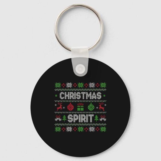 Diep In De Kerst Srit Bijpassende Koppels Sleutelhanger (Voorkant)