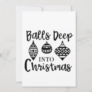 Diep in de Kerstmis Grappige Kerstmis Xmas Aankondiging