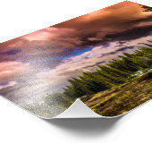 Diep in de noordelijke bossen foto afdruk (Hoek)