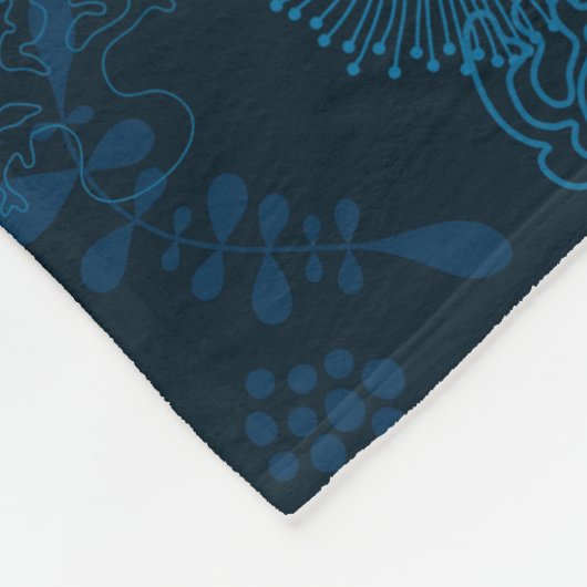 Diep in de Oceaan Fleece Deken (Hoek)