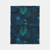 Diep in de Oceaan Fleece Deken (Voorkant)