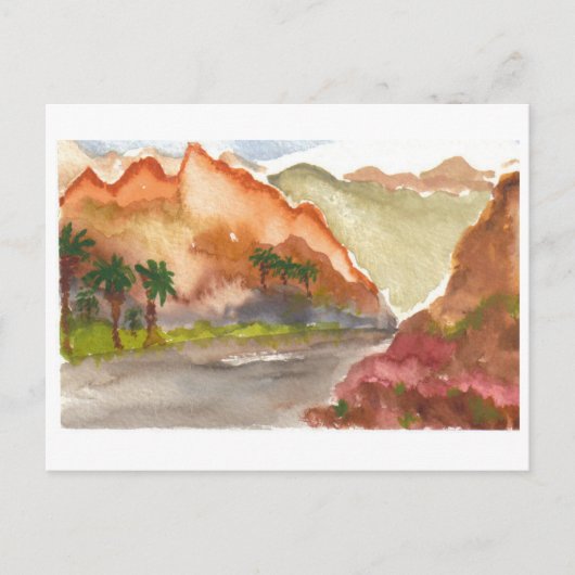 Diep in de woestijn briefkaart (Voorkant)