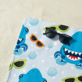 Diep In De Zee Haaien Persoonlijk Strandlaken (In situ)