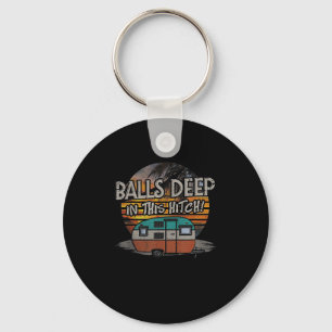 Diep in dit luik grappig camping cadeau sleutelhanger