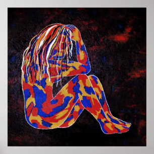 Diep in gedachten Poster