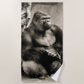 DIEP IN GEDACHTEN Strand Handdoek (Voorkant)