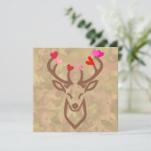 Diep in het bos en wijde luchten  feestdagenkaart (Staand voorkant)