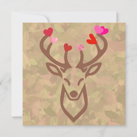 Diep in het bos en wijde luchten  feestdagenkaart (Voorkant)