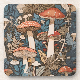 Diep In het Bos Paddenstoelen Bier Onderzetter