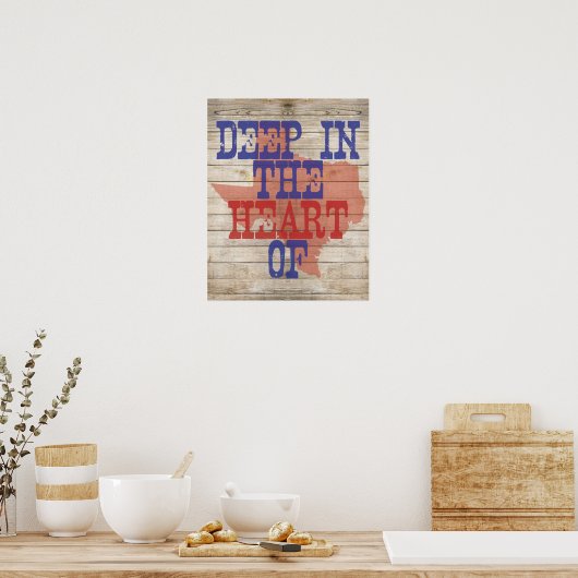 Diep in het hart van Texas! Poster (Keuken)