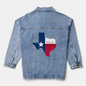 Diep in het hart van Texas vlag Denim Jacket (Achterkant)