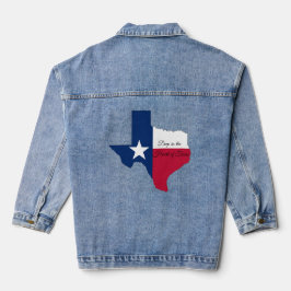 Diep in het hart van Texas vlag Denim Jacket
