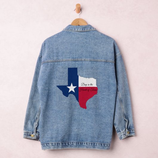 Diep in het hart van Texas vlag Denim Jacket (Hangar)