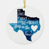 Diep in het hart van TX Harvey Ornament (Voorkant)