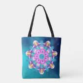 *~* diep in het universeel herstellende vredesmand tote bag (Achterkant)