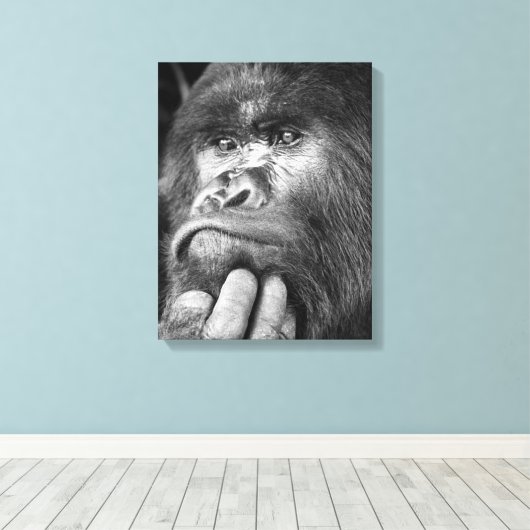 Diep in Hoewel Gorilla Canvas (Insitu (Houten vloer))