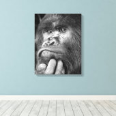 Diep in Hoewel Gorilla Canvas Afdruk (Insitu (Houten vloer))