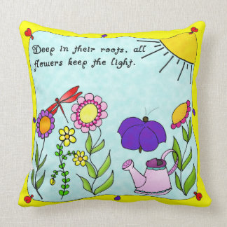 Diep in hun Roots Square Pillow Kussen