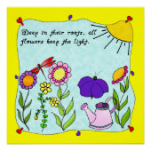 Diep in hun Roots Square Poster (Voorkant)