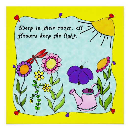 Diep in hun Roots Square Poster (Voorkant)