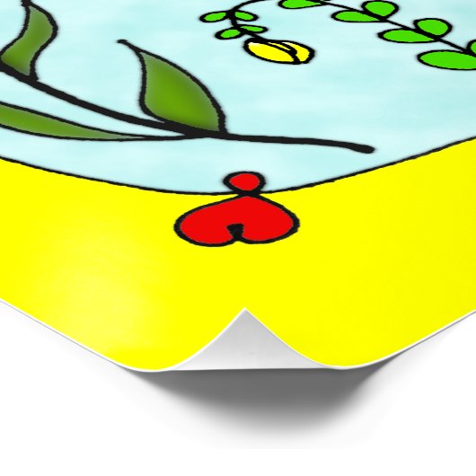 Diep in hun Roots Square Poster (Hoek)