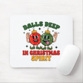 Diep In Kerstmis Srit Grappige Kerst Spreuk Muismat (Met muis)