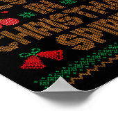 Diep In Kerstmis Srit Koppels Bijpassende Verschri Poster (Hoek)