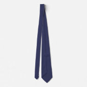 Diep Indigo Blau Moderne Initiaal Monogram Stropdas (Achterkant)