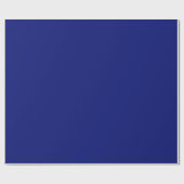 Diep Indigo Navy Blauwe Kleuraccent Cadeaupapier (Vlak)