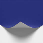 Diep Indigo Navy Blauwe Kleuraccent Cadeaupapier (Hoek)