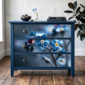 Diep Indigo Stemming Botanische Vergis-mij-niet De Tissuepapier