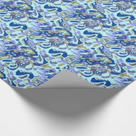 Diep is de Oceaan, abstract Cadeaupapier (Hoek)