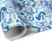 Diep is de Oceaan, abstract Cadeaupapier (Rol Hoek)