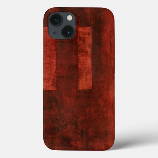 Diep karmozijnrode schilderij met geometrische vor Case-Mate iPhone case (Achterkant)