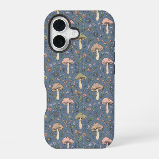 Diep Leigrijs Schimmel Naadloos Patroon Gotisch iPhone 16 Hoesje