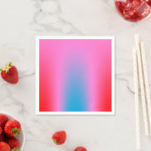 Diep Magenta Roze naar Rood & Blauw Auric Ombre Servet (Insitu)